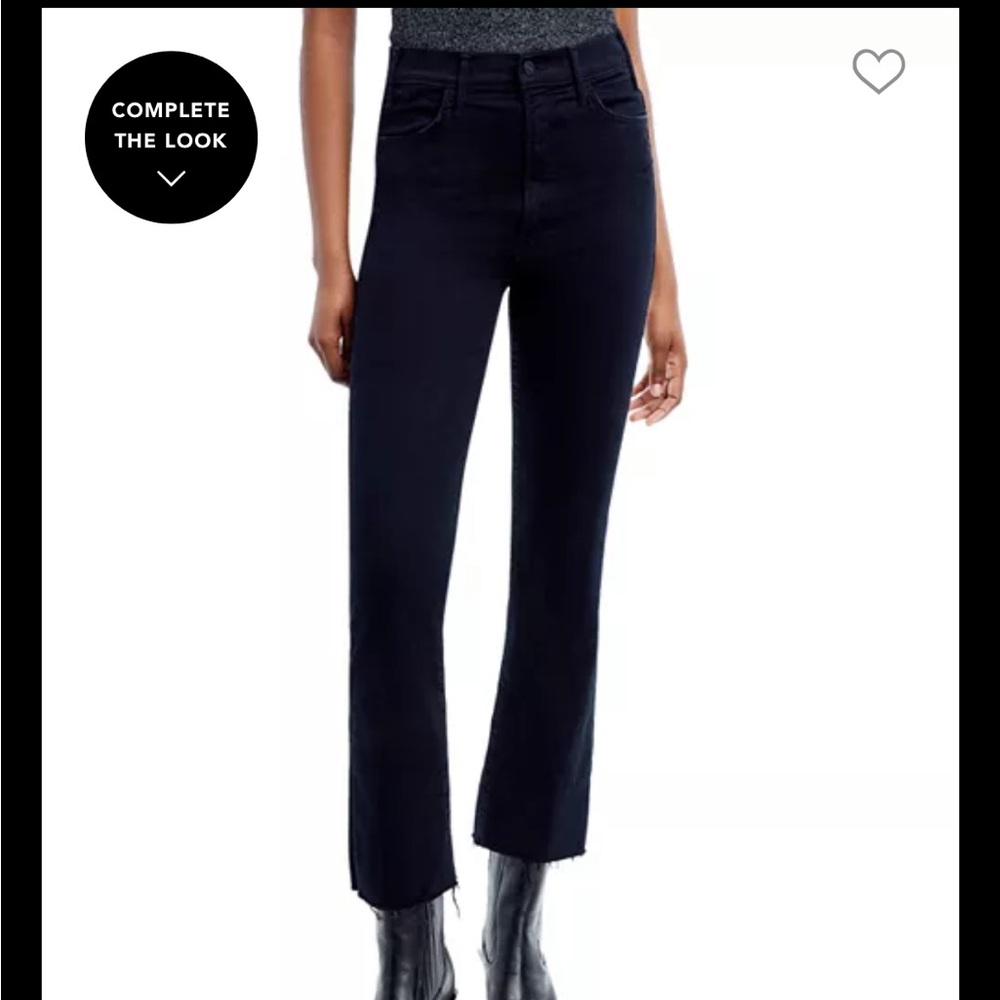 MOTHER Women's Black Ankle Jeans
